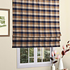 Classic Cold Color Plaid Roman Shade