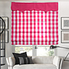 Classic Country Rose Plaid Pattern Roman Shade