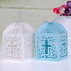 Classic Cross Laser cut Favor Box - Set Of 12(More Colors)