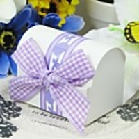 Classic Favors Boxes With Ribbon Bow (Set of 12)