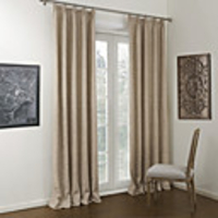 Classic Flaxen Solid Lined Blackout Curtain Panel