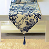 Classic Floral Linen / Cotton Blend Table Runner