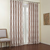 Classic Floral Polyester Lined Blackout Curtain Panel