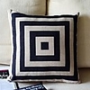 Classic Geometric Image Colorful Decoration Pillow With Insert