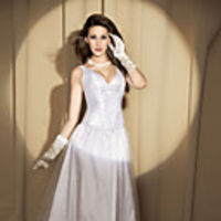 Classic Jacquard Zipper And Lace-up Corset Shapewear With V-Front Strap