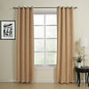 Classic Khaki Solid Energy Saving Curtain Panel