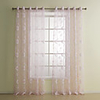 Classic Pink Sheer Curtain Panel