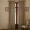 Classic Plaid Linen/Rayon Lined Curtain Panel