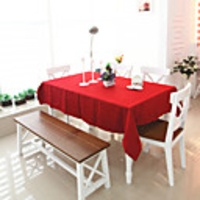 Classic Polyester Red Table Cloths