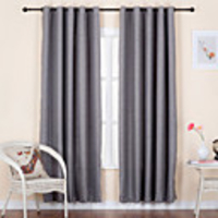 Classic Polyester Solid Energy Saving Curtain Panel