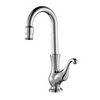 Classic Solid Brass Kitchen Faucet - Chrome Finish