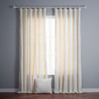 Classic Solid Faux Rabbit Room Darkening Lined Curtain Panel