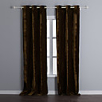 Classic Solid Velvet Room Darkening Curtain Panel