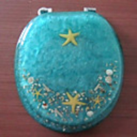 Classic Starfishes Pattern Toilet Seat