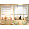 Classic Stripe Jacquard Off White Roman Shade