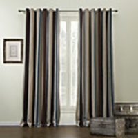 Classic Stripe Lined Curtain Panel