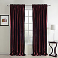 Classic Velvet Solid Lined Curtain Panel