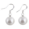 Classical Pearl Silver Hook Earrings(Assorted Colors)