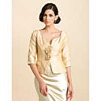 Coats / Jackets Taffeta Wedding / Party Evening / Casual Wedding Wraps With Flower