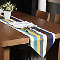 Colored Stripe Style Table Runner