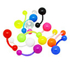 Colorful Acrylic Navel/Ear Piercing(Assorted Color)