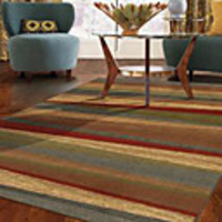 Colorful Wool Tufted Area Rug With Triangle Pattern 5