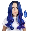 ColorGround Kids Medium Blue Mix Purple Cosplay Wig with Magic Stone for Halloween and Cons Lightinthebox