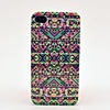 Colorized Mixed Geometry Hard Cover Case for iPhone 4/4S