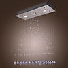 Comtemporary Crystal Drops Pendant Lights with 3 Lights