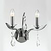 Comtemporary Crystal Wall Lights with 2 Lights Candle Featured