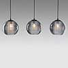 Comtemporary Glass Pendant Lights with 3 Lights Transparent Shades
