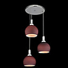 Comtemporary Pendent Lights with 3 Lights in Acrylic Shades