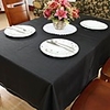 Concise Polyester Solid Black Table Cloth