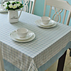 Concise Style Blue Check Table Cloth