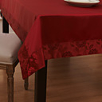 Concise Style Rose Claret-red Table Cloth