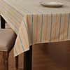 Concise Style Yarn Dye Stripe Table Cloth