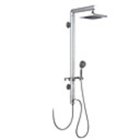 Contemporary 200200mm Centerset Wall Mount Shower Panel Faucet with Hand Shower - Painting Finish