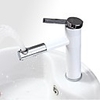 Contemporary 360° Rotatable Chrome Finish Brass One Hole Single Handle Sink Faucet