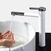 Contemporary 360° Rotatable Chrome Finish Brass One Hole Single Handle Sink Faucet