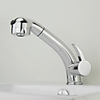 Contemporary Chrome Finish Multi-Function Hot And Cold Basin Faucet with Pull Out Shower