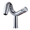 Contemporary Chrome Finish One Hole Single Handle Bathroom Sink Faucets