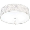 Country Crystal Led Flush Mount With Flower Pattern