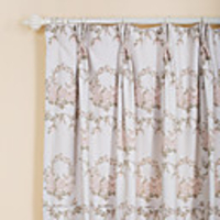 Country Jacquard Floral Blackout Curtain Panel