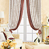 Country Leaf Polyester Cotton Blend Energy Saving Curtain Panel