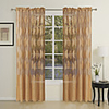 Country Leaves Jacquard Sheer Curtain Panel