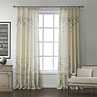 Country Print Linen Floral Energy Saving Curtain Panel