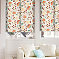 Country Style Floral Roller Shade
