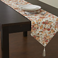 Country Style Printing Floral Table Runner