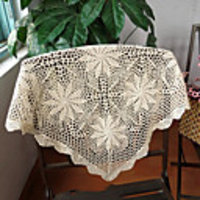 Country Style Solid Cotton Chrysanthemum Table Cloth