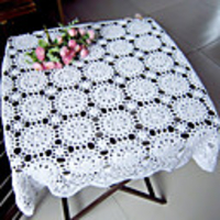 Country Style Square Cotton Little Reunion Table Cloth